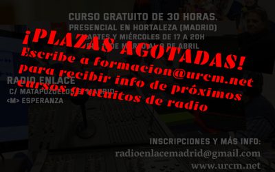 En marzo y abril, curso gratuito Iniciación a la radio comunitaria en Radio Enlace